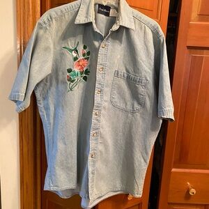 Denim Hummingbird Shirt